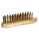 Brosse en bois forme violon- fil acier 35mm OUTIFRANCE