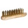 Brosse en bois forme violon- fil acier 35mm