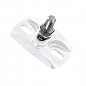 Crapaudine - pivotement bas de portail - réglable - blanc TIRARD