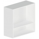 Caisson haut hauteur 770 mm profondeur 330 mm avec 1 tablette - blanc BRICOZOR