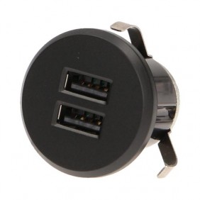 Chargeur double USB encastrable Orno