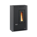Poêle à granulés extra plat ventilé 5,1 kw - Luisella 5.0 Gris Graphite LA NORDICA EXTRAFLAME
