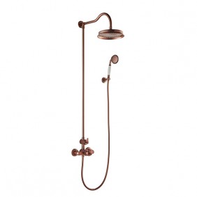Colonne de douche thermostatique rétro Lady's - finition bronze PAINI