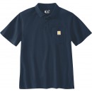 Polo de travail à manches courtes Sleeve pocket - bleu CARHARTT