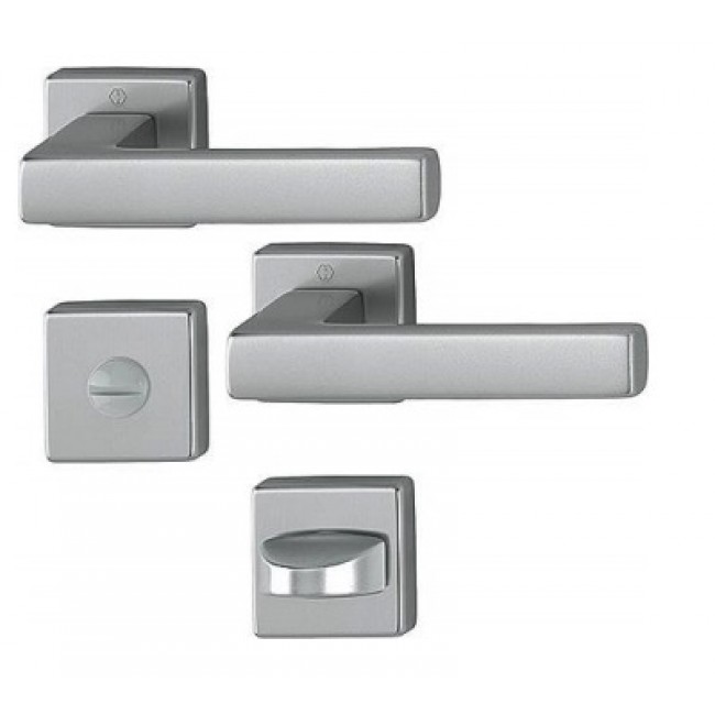 Paires de poignées sur rosaces carrées - condamnation - Toulon inox HOPPE