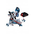 Scie à onglet sans fil 18V - Bi-turbo - Ø216 mm - GCM 18V-216 DC + 1 Batterie Pro Core 18V- 4Ah BOSCH