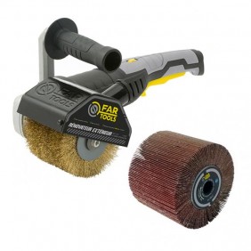 Pack rénovateur extérieur à brosse 1300W - REX 120C + brosse à lamelles FARTOOLS