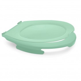 Lunette et abattant WC clipsable 100% hygiénique - Vert Amande PAPADO