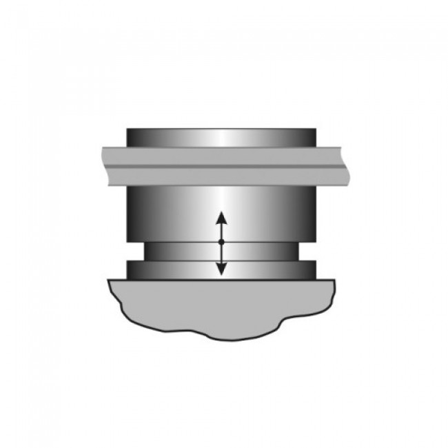 Entretoises pour verre fond plat - 50 mm - hauteur réglable - inox 2.jpg Design Production