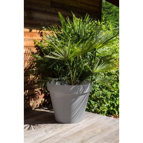 Pot rond - diamètre 80 cm - 170 litres - Toscane 13623 EDA PLASTIQUES