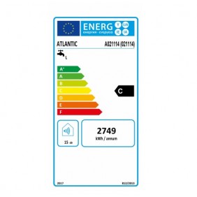 Chauffe-eau blindé anode magnésium pose murale verticale - 100 litres ATLANTIC