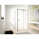 Porte de douche pivotante extensible 114-120 cm - verre transparent - Ocean G+F NOVELLINI