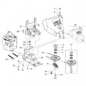 Pièces détachées pour barre de coupe Minieffe 502 - éclaté n°3 EUROSYSTEMS