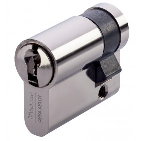 Demi-cylindre simple varié de sûreté en Laiton nickelé - série VIP+ VACHETTE