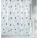 Rideau de douche - 120 x 200 cm - Bleu ciel et Blanc - Polyester - Milano