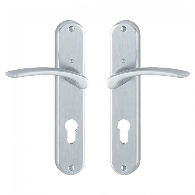 Ensemble-poignees-porte-plaque-cle-I-ibiza-chrome-satin-hoppe.jpg HOPPE