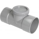 Té de visite avec bouchon en pvc - femelle-femelle - diamètre 100 mm NICOLL