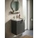 Meuble lave-mains suspendu Palerme graphite - 40x60 cm