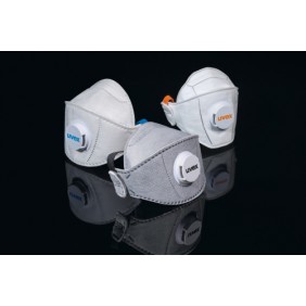 Masques antipoussière pliables à soupape Silv-Air Premium - boîte de 15 UVEX