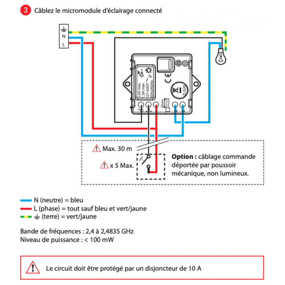 Installer un interrupteur connecté Legrand Céliane™ with Netatmo (à option  variateur) 