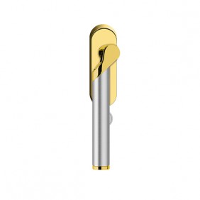 Poignée de fenêtre Tarlight F384 -verrouillable avec clé -doré et satiné KARCHER DESIGN