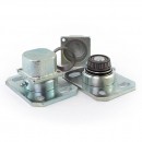 2 gonds bas de sol avec graisseur 87 P avec insert pour tube carré 50 mm COMUNELLO