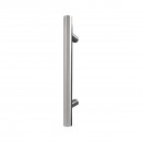 Poignée de tirage tube forme T ES8 pour porte battante - inox satiné KARCHER DESIGN