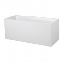 Jardinière - 99,5 x 39 cm - contenance 97,6 L - Graphit blanc cérusé EDA PLASTIQUES