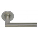 Béquille double à rosace ronde Pomerol en inox 304 brossé recyclé EUROWALE