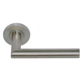 Béquille double à rosace ronde Pomerol en inox 304 brossé recyclé EUROWALE