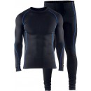 Ensemble maillot et pantalon thermiques LIGHT - noir et bleu roi BLAKLADER