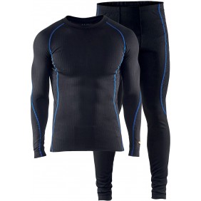 Ensemble maillot et pantalon thermiques LIGHT - noir et bleu roi BLAKLADER