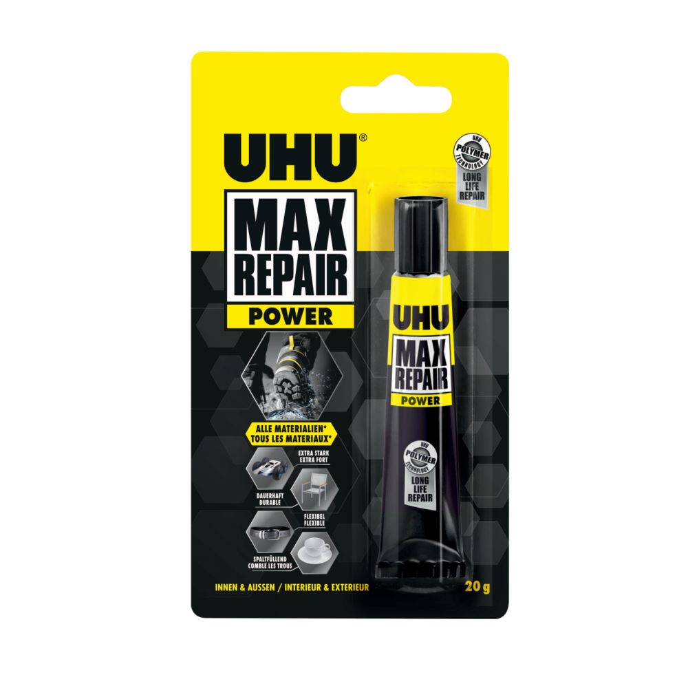 Colle Power Glue liquide UHU Minis liquide - 3x1g - 34655 - Espace Bricolage