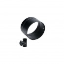 Adaptateur noir mat sur té équerre noir mat piquage femelle TEN