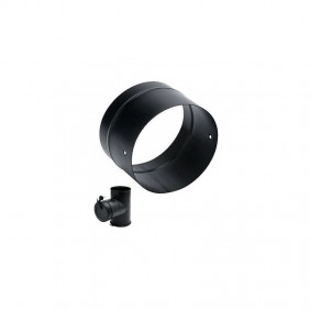 Adaptateur noir mat sur té équerre noir mat piquage femelle TEN