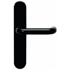 Plaques bec-de-cane pour poignées de porte - polyamide noir - 111 HEWI