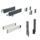 Kit tiroir DesignSide ArciTech - profil H126 mm - dos H218 mm HETTICH