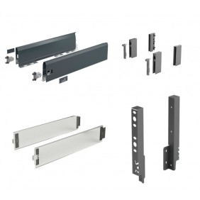 Kit tiroir DesignSide ArciTech - profil H126 mm - dos H218 mm HETTICH