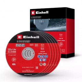 Pack de 5 disques pour meuleuse - 125 x 1,0 x 22,23 mm EINHELL