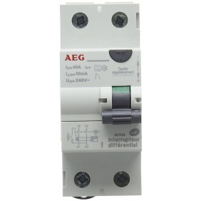 Interrupteur différentiel - 40 A - 30 mA - Type A AEG