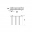 Schéma - Porte-pantalon - extractible - montage latéral - acier chromé - Self - Bricozor.jpeg EMUCA