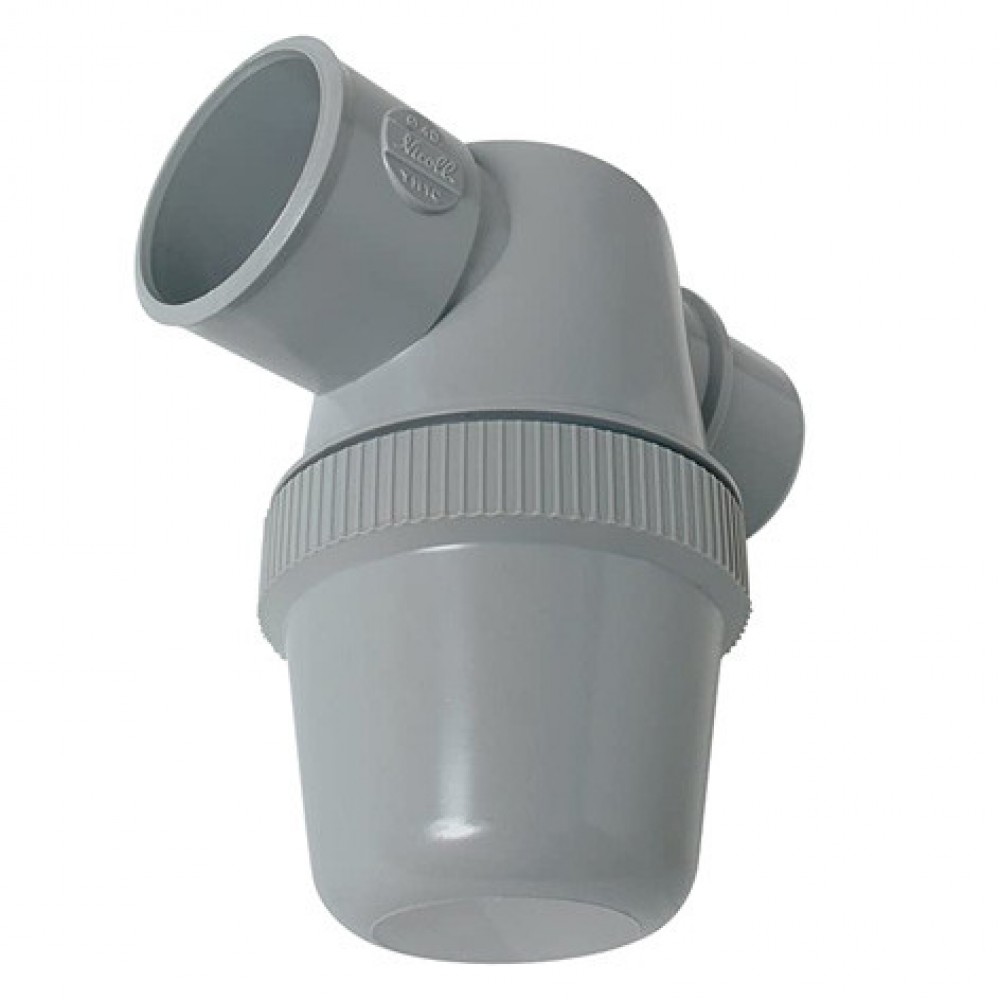 Siphon De Parcours PVC Horizontal Coller Diam tre 40 Mm YH1C 