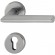 Poignée de porte double sur rosaces rondes - Stockholm - finition inox