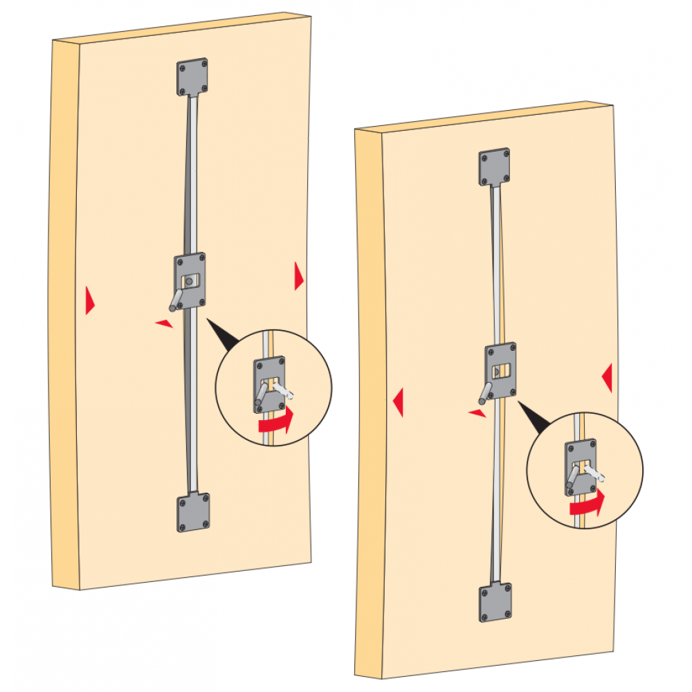 Renfort Raidisseur Pour Porte Coulissante HETTICH Bricozor