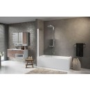 Paroi de baignoire - écran pivotant - Aurora 1 NOVELLINI