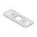 Gâche basse plate inox - pour crémone pompier - 65 x 25 mm