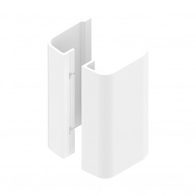 Poignée aileron de porte battante - hauteur 200 mm - alu blanc - 6821 LA CROISÉE DS