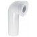 Pipe WC longue 350 mm - joint élastomère Ø65/95 mm - sortie Ø100
