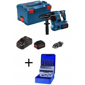 Perforateur sans-fil SDS-Plus GBH 18V-28 + Coffret de 19 forets BOSCH