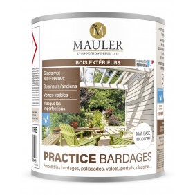 Huile practice bardages sans odeur -rénovation bois vertical extérieur Mauler